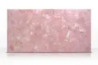 27 Inches Rose Quartz Coffee Table / Epoxy Corner Table Top / Pink Sofa Table