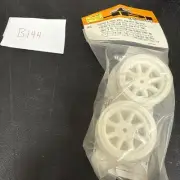 hpi3810 VINTAGE 8 SPOKE WHEEL 31mm WHITE 6mm OFFSET 1/10 On Road 4WD kyosho Fw06