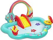 Disney Little Mermaid Inflatable Kids Water Play Center | Outdoor Summer Pool Toy for Children Ages 2+