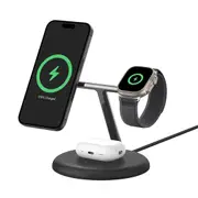 Belkin BoostCharge Pro 3-in-1Magnetic Wireless Charging Stand with Qi2 15W - Black