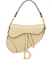 Dior Saddle Bag in Beige Shiny Goatskin