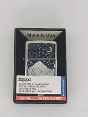 Zippo Mountains Emblem Design 48632 "Double Torch" refillable Butane Lighter