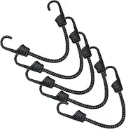 12 Inch Bungee Cords with Hooks Elastic Cord,Bungee Cords Heavy Duty Outdoor Short Bungee Cords with Hooks