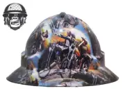 Custom Hydrographic Safety Hard Hat EASY RIDER PRO CHOICE WIDE BRIM