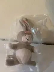 Avon Bunny Rabbit Gray Plush Mini Toy Vintage 1985 Sealed NEW 5”