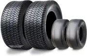 4 WANDA Zero-Turn Lawn Mower Turf Tires 11x4-5 & 20x8-10 /4PR -13204/13039