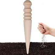 Garden Tools - Wooden Garden Hand Dibber | Easy to Grip Seedling Transplanting Tool, Mini Plant Dibbler for Transplanting Plants, Gardening, Planting Small Seedlings, Sowing Plants
