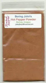 Very Hot Pure Trinidad Scorpion Pepper Powder 0.5 OZ (14 g) - Limited Qty