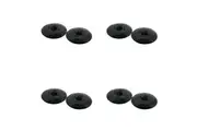 4 x 2pc Wiltshire Kitchen Bathroom Standard Sink Drain Plug Stopper 52mm Black
