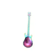 1x Guitar Shaped Teaspoon Stainless Steel Coffee Dessert Spoon - Rainbow