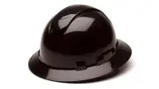Pyramex Ridgeline Full Brim Vented Hard Hat 4 Point Ratchet Suspension Black