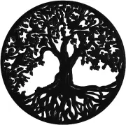 Tree of Life Wooden Wall Art Decor Wooden Wall Sculpture 11.8 Inch Tree of Life