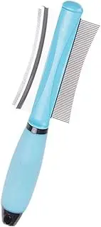 WEART Double Sided Pet Comb Dog Cat Removal Hairs Comb for Removing Matted Fur Knots & Tangles Hair Brush Pet Dog Cat Grooming Tools (Color : Blue)