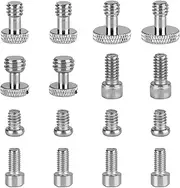 CAMVATE 1/4"-20 & 3/8"-16 & M5 Thread Screw Nuts Assortment Kit for DSLR Camera Cage Rig & Accessories Assembly (16 PCS) - 2777