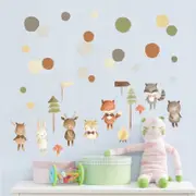 [Namly Design] Wallstickers - Mini Forest Animals with Moose