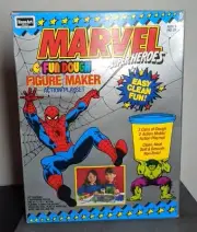 Marvel Super-Heroes Fun Dough Figure Maker Play Dough Sealed Spider-Man Hulk