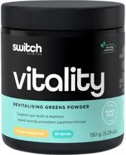 Switch Nutrition Vitality Revitalising Greens Powder Mango Passionfruit 150g