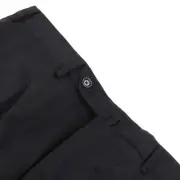 PT01 NWT Flat Front Dress Pants Size 50 34 US Solid Blue Melange Wool Blend