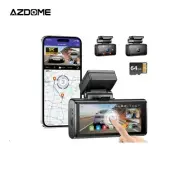 AZDOME M580 Dash Cam 5k Front Rear Car Camera 5GHz WiFi GPS 4" Touch Screen
