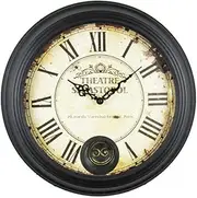 Outdoor Garden Wall Clock, Vintage Iron Art Garden Clocks Outdoor Waterproof Indoor Outdoor Decoration Outdoor Wall Clock