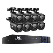 UL-TECH 8CH 5 IN 1 DVR CCTV Security System Video Recorder /w 8 Cameras 1080P HD