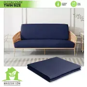 Navy Blue Twin Size Slipcovers Couch Sofa Protector Cushion Stretch Futon Cover