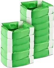 Pack of 12 Refill Cassettes Nappy Bin Refill Film Cat Bucket Odour-Proof Nappy Bin Refill Cassettes Compatible with All Nappy Bins Cat Litter Disposal Bucket - Green