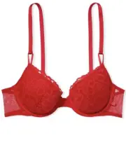 Victoria's Secret Size 38DD Red Tee Lightly-Lined Lacie Demi Bra