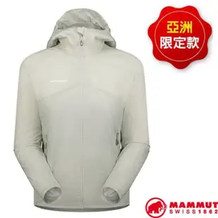 【Mammut 長毛象】女 Convey WB Hooded AF 輕量防風透氣連帽外套.夾克.風衣(1012-00540-00697 鉑金灰)