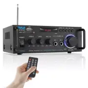 Pyle Wireless BT Stereo Power Amplifier-100WX2 Blue Series Compact and Audio