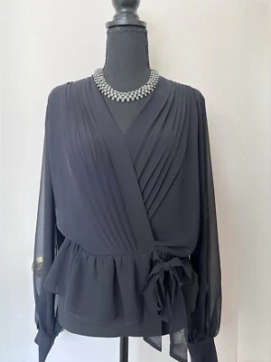 Express woman’s Black Sheer Blouse