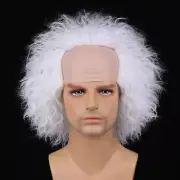 Halloween Beetlejuice Wig for Men Cosplay Costume Party Fun Fluffy Hair Wig