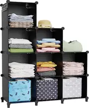 HOMIDEC Closet Organizer, 9-Cube Closet Organizers and Storage, Portable Closet