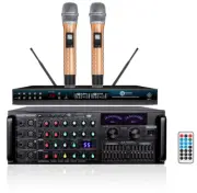 Singtronic Karaoke 2000W Amplifier Mixer + UHF Dual Wireless Microphones