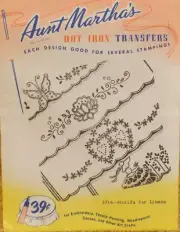 Motifs for Lines Iron Transfers by Aunt Martha's #3714