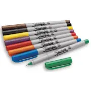 Fine & Ultra Fine Point Sharpie Permanent Marker Pen Art Red Green Navy Blue NEW