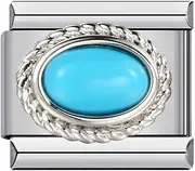[NOOFNO] Birthstone Charms for Italian Charm Bracelet, 9mm, Birthday Gift