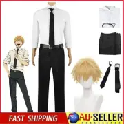Anime Chainsaw Man Denji Pochita Cosplay Costume Uniform Wigs Halloween Outfits