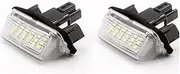 HUVNEXA Car Number License Plate Lights, for Toyota, for Camry 50 Number License Plate Light Car Number Plate Light(BLACK 2pcs)