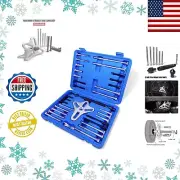 Professional 46pcs Crankshaft Pulley Puller & Flywheel Tool Set - Rust Resistant