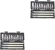 TEHAUX 2 Sets Diy Cutting Tool Carving Knives Set Hobby Knives Smooth Control Fatigue Reduction for Precision Work