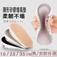 在飛比找momo購物網優惠-【帕格尼尼Paganini】日本舒適減壓隱形矽膠增高鞋墊(一