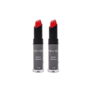 2x BYS Matte 3.5g Lipstick Reddy Set Go Velvet Cream Lip Colour Cosmetics Makeup