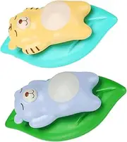 UPKOCH 2PCS Floating Shower Bathing for Adorable Clockwork and Tigers Fun Educational Plaything for Bright Colors and Engaging Design
