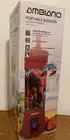 Blender: Ambiano Portable Blender Red, On The Go, 7.4V 4000mAh 8oz Model SX-JR07