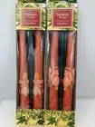 Vintage Kmart Autumn Fest Candles Thanksgiving Turkeys And Indian Corn 10" NEW