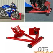 Heavy Duty Front Motorcycle Motorbike Wheel Chock Paddock Stand For 15-20'' Tire