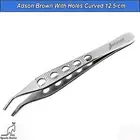 Surgical Adson Brown Tweezer Curved Dermatology Tissue Forceps Dental Instrument