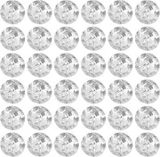 Kisangel 100pcs Acrylic Crystal Button Rhinestone Sewing Fastening Button 2 Holes Crafts Button Replacemnet for Scrapbooking Shirts Crafts 25MM