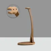 Vertical Samurai Sword Katana Holder Stand Tai Chi Sword Rack Swan Shape Wood M